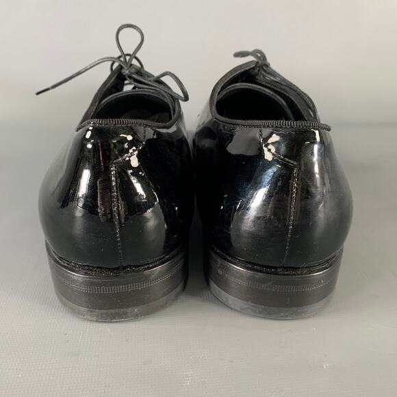 GIORGIO ARMANI Size 9.5 Black Leather Lace Up Shoes main image 5